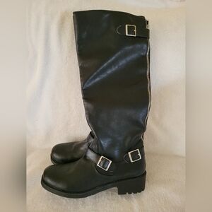 Tall black knee hi boots, Target, size 8 1/2, excellent, never worn, condition